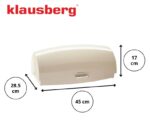 Klausberg Metalinė duoninė | 45 cm, Kreminė