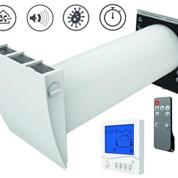 Sienas mini rekuperators Vlano Aura | Ar siltuma atgūšanu (līdz 92%), kluss