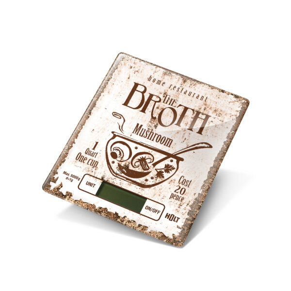 HOLT Virtuves svari HT-KS-004 Plakāts | Līdz 5kg, 1g precizitāte, Taras funkcija