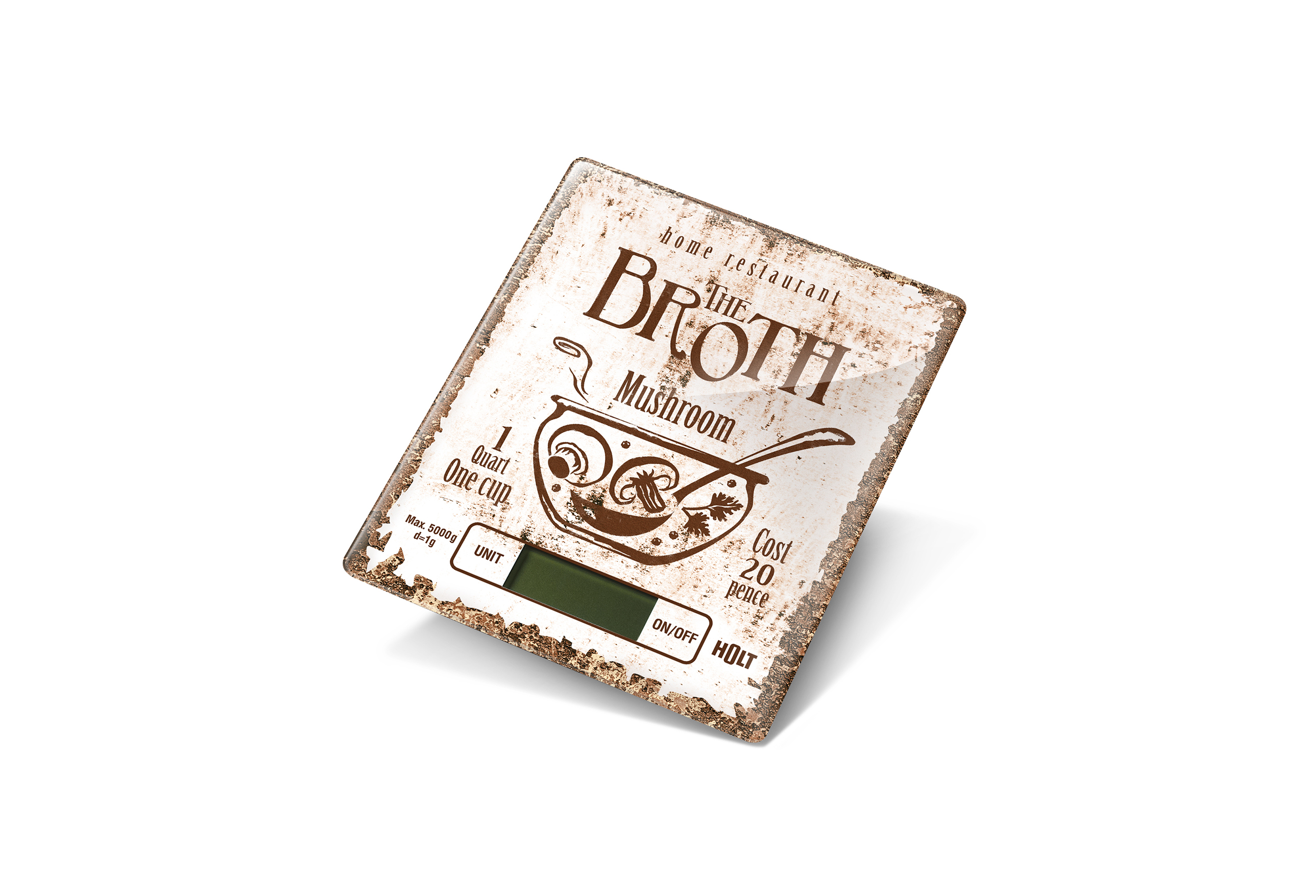 Virtuvines-Svarstykles-Holt-HT-KS-004-Poster HOLT Virtuves svari HT-KS-004 Plakāts | Līdz 5kg, 1g precizitāte, Taras funkcija - Image 1