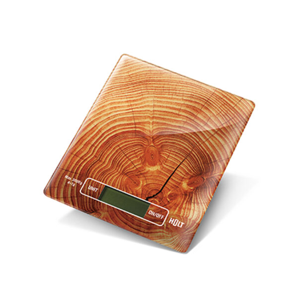HOLT Virtuves svari HT-KS-004 Wood | Līdz 5kg, 1g precizitāte, Taras funkcija