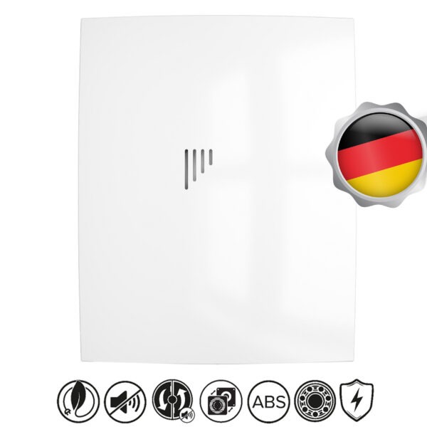 Vlano WING 125 Vannas istabas ventilators (Vienkārša komplektācija) ⌀125 mm | Īpaši kluss, gultņi