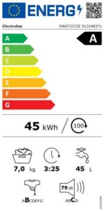 Veļas mašīna Electrolux ar augšējo ielādi | 7 kg, A klase, SensiCare - Image 4