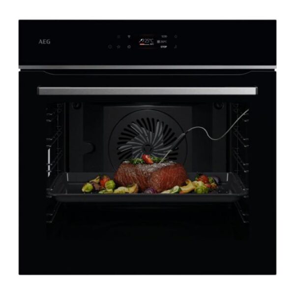 Viedā AEG 6000 SenseCook® cepeškrāsns ar pirolīzi | A++ klase, WiFi, gaļas termometrs
