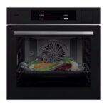 Viedā tvaika krāsns AEG 9000 SteamPro | Sous-Vide, WiFi, Matēti melna