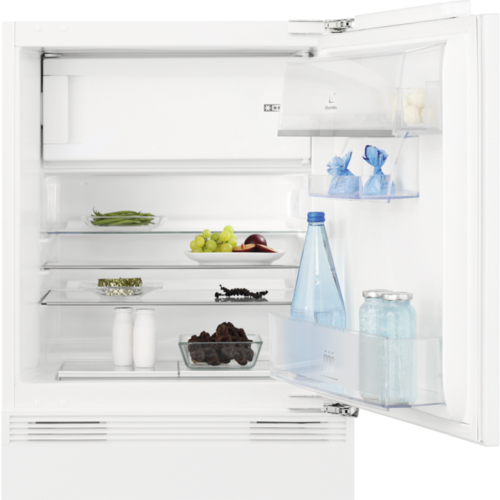 Zem galda virsmas iebūvējams Electrolux ledusskapis | 82 cm, ar saldētavu