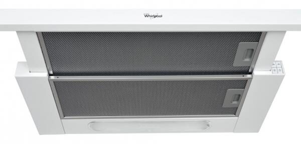 Ievelkamais tvaika nosūcējs Whirlpool | 60 cm, baltā krāsā