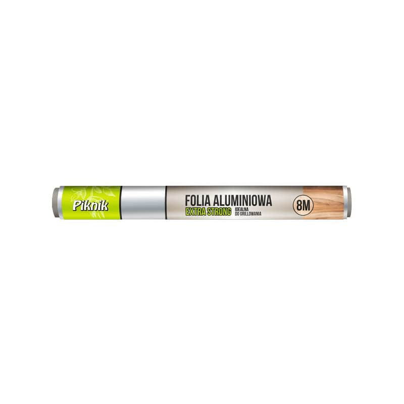 aliuminio-folija-griliui-piknik-8m-x-41cm PIKNIK Alumīnija Folija Grilam 8 m x 41 cm | Īpaši Plata, Izturīga, Cepšanai Ārā - Image 1