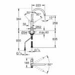 GROHE Virtuves jaucējkrāns ar BWT filtru | AQA Pure Urban, ar magniju - Image 3