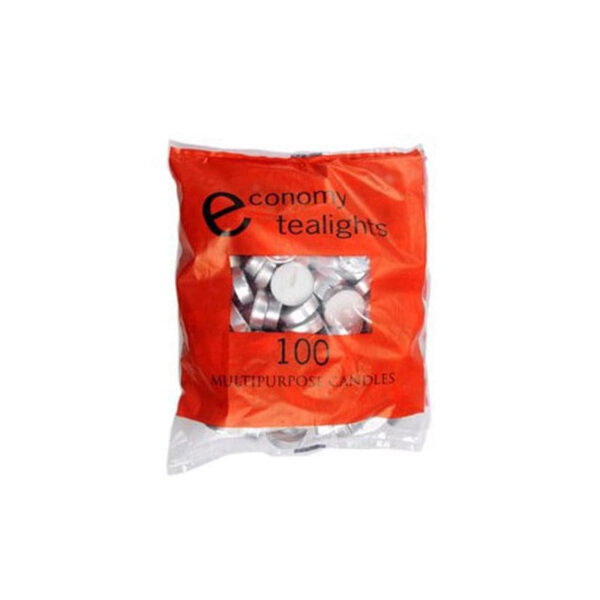 Ekonomiskās tējas sveces, 100 gab. | Degšanas laiks 3-4 stundas.
