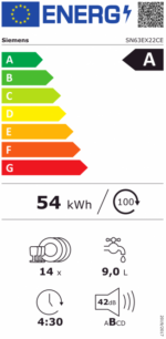 Iebūvējama trauku mazgājamā mašīna Siemens iQ300 | A klase, WiFi, Zeolith®, Ražots Vācijā - Image 3