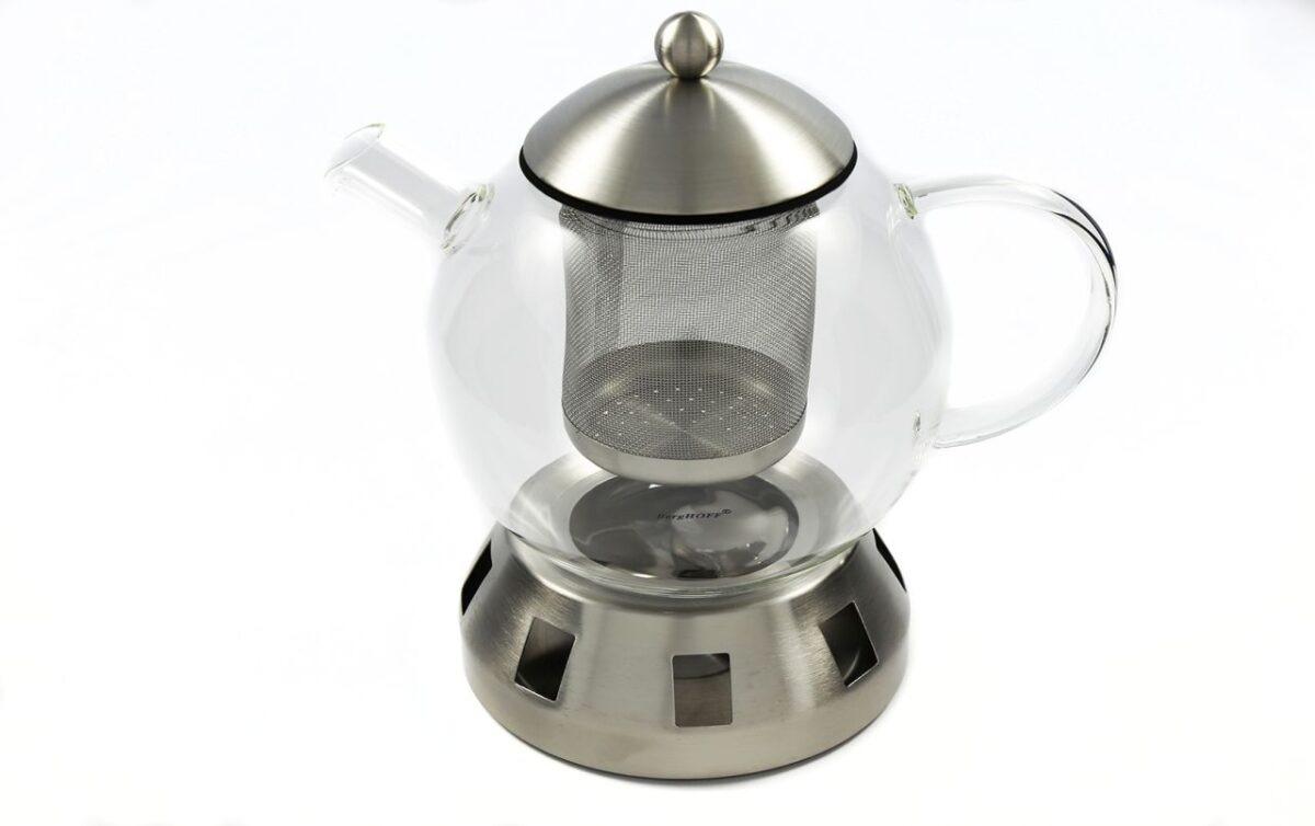 BergHOFF Tējkanna ar sildītāju Dorado 1.3L | Borosilikāta stikls, nerūsējošais tērauds - Image 1