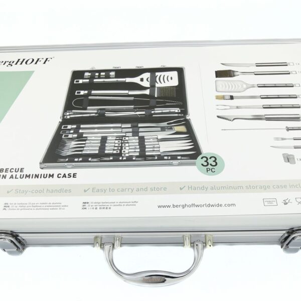BergHoff 33 gabalu grila piederumu komplekts Cubo | Alumīnija koferī