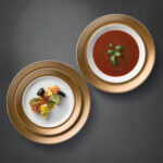 BergHOFF Porcelāna Šķīvju Komplekts (3 gab.) Gem White & Gold | Grezns galda klājums - Image 2