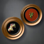 BergHOFF Porcelāna Šķīvju Komplekts (3 gab.) Gem Black & Gold | Dramatiska elegance - Image 2