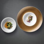 BergHOFF Servēšanas Komplekts (Šķīvis un Bļoda) Gem White & Gold | Jūsu galda centram - Image 2