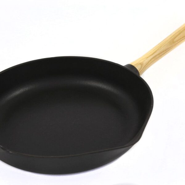 BergHOFF Čuguna Panna RON 26 cm ar Noņemamu Koka Rokturi | Melna