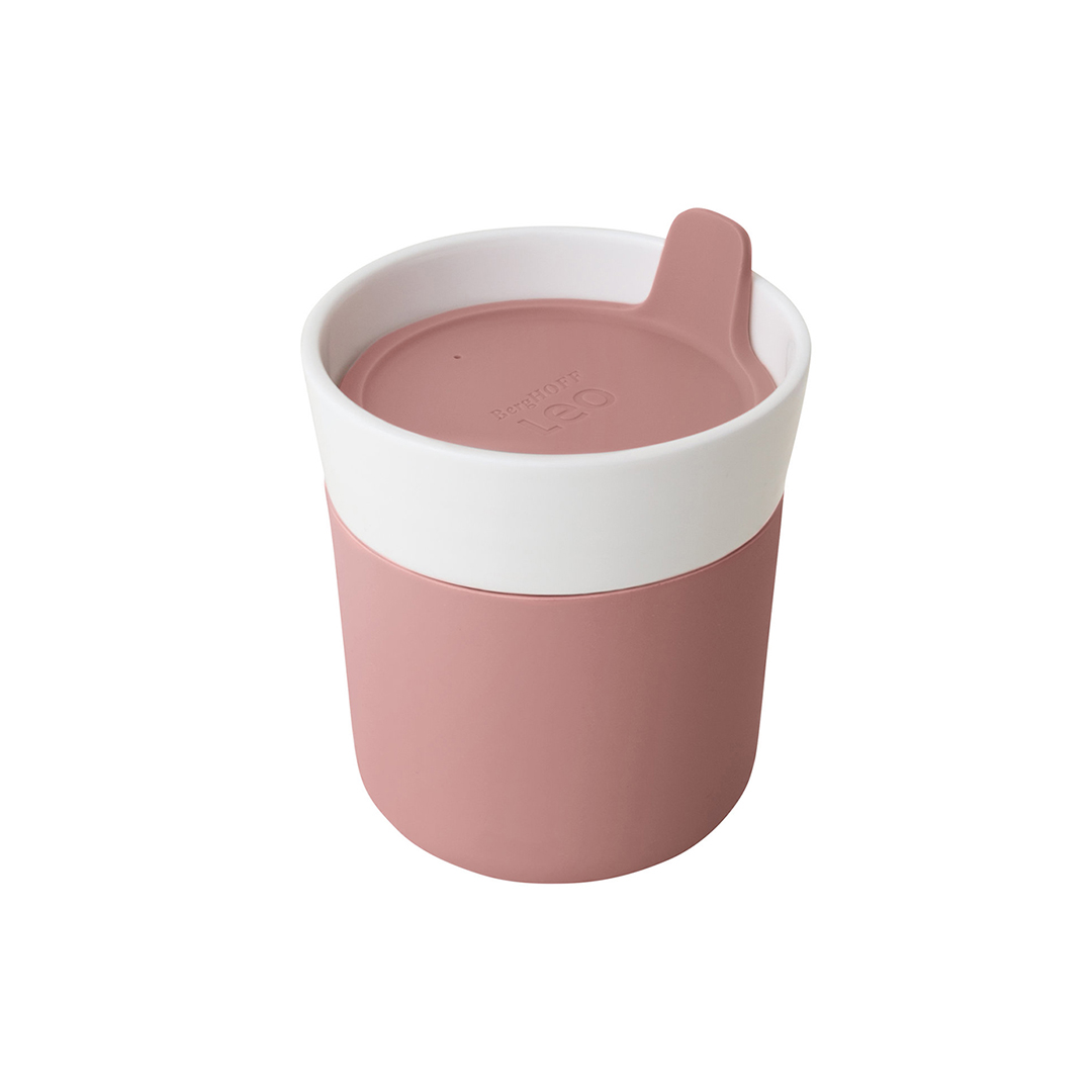 berghoff-3950136-1 BergHOFF Porcelāna Ceļojuma Krūze LEO 250 ml | Rozā - Image 1