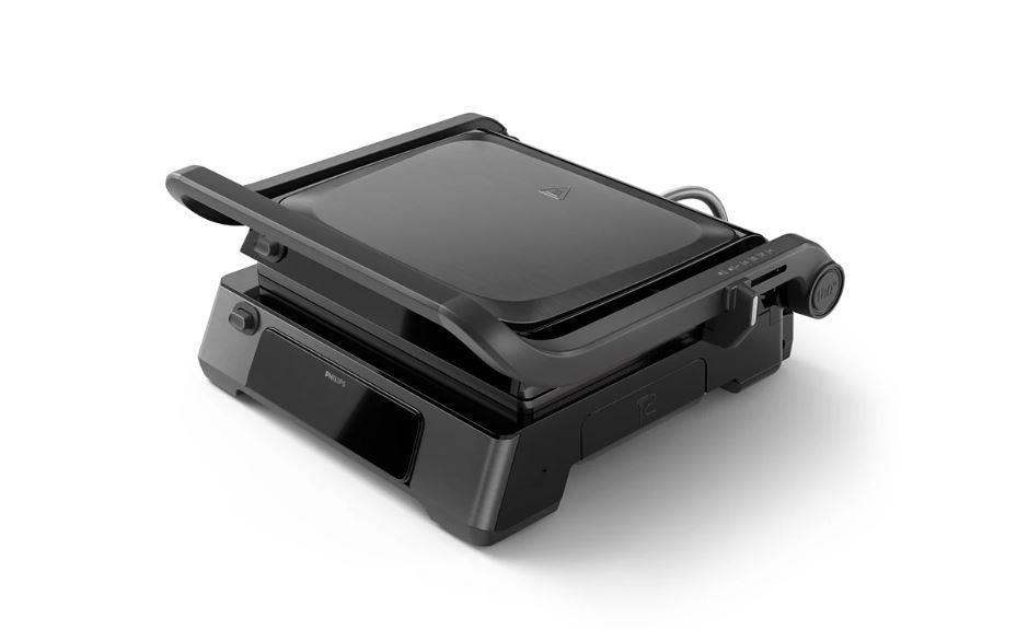 c28604ca-03b4-4137-a864-16f800684663 PHILIPS Elektrinis kontaktinis grilis HD6307/70 | 2200W, su Temperatūros zondu, 180° atlenkimas