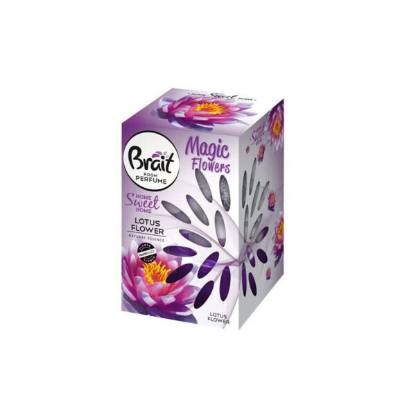 Dekoratīvs gaisa atsvaidzinātājs Brait ar ziedu "Lotus Flower", 75ml | Austrumu aromāts
