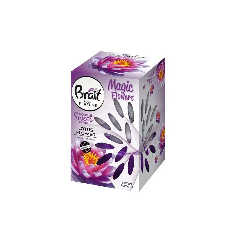 dekoratyvinis-garuojantis-oro-gaiviklis-brait-lotus-flower-75ml Dekoratīvs gaisa atsvaidzinātājs Brait ar ziedu "Lotus Flower", 75ml | Austrumu aromāts - Image 1