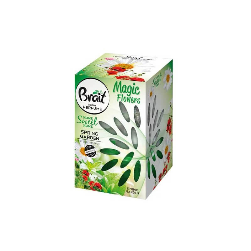 dekoratyvinis-garuojantis-oro-gaiviklis-brait-spring-garden-75ml Dekoratīvs gaisa atsvaidzinātājs Brait ar ziedu "Spring Garden", 75ml | Austrumu ziedu aromāts - Image 1