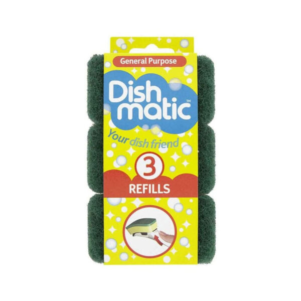 Dishmatic Vidēja raupjuma sūkļi, 3 gab. | Rokturim, atkārtoti lietojams