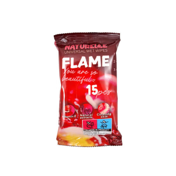 Universālas mitrās salvetes Naturelle Flame, 15 gab. | Visai ģimenei