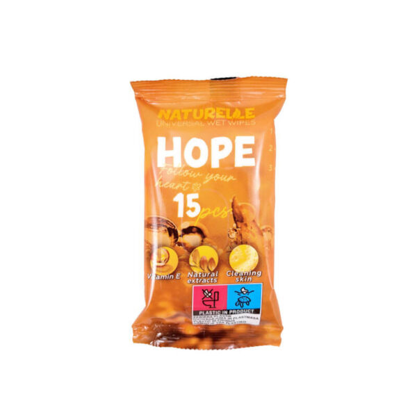 Universālas mitrās salvetes Naturelle Hope, 15 gab. | Visai ģimenei