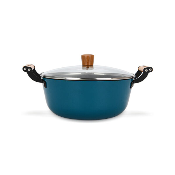 Fissman Vieglā čuguna katls SEAGREEN | 24 cm / 4 L, Ar nepiedegošu pārklājumu