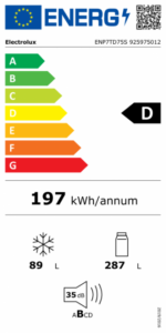70 cm plats iebūvējams Electrolux ledusskapis | 376 L, GreenZone+, TwinTech® No Frost - Image 7