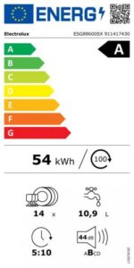 Brīvi stāvoša trauku mazgājamā mašīna Electrolux 700 | A klase, SatelliteClean®, GlassCare - Image 4