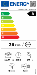 Viedā veļas mašīna Electrolux 800 UltraCare | 10 kg, A klase, AutoDose, WiFi - Image 6