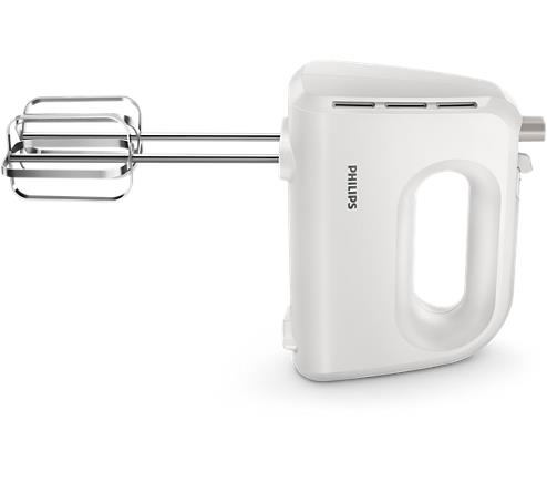 Philips Rokas mikseris HR3705/00, 300 W, 5 ātrumi | Viegls, Ar mīklas āķiem