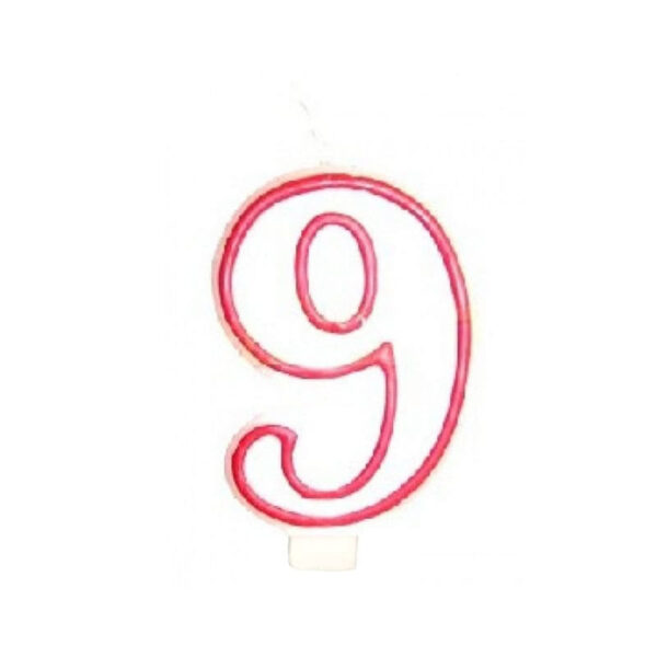 Dzimšanas dienas svecīte Samurajs, Skaitlis 9 | Svētku tortei