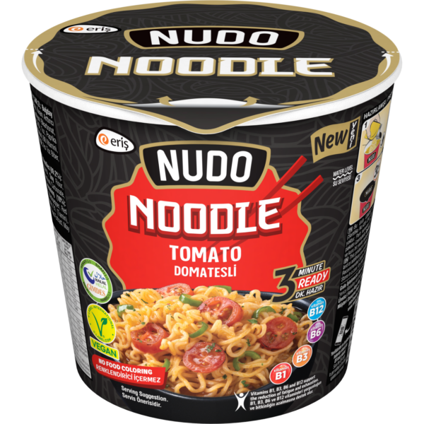 NUDO Greitai Paruošiami Makaronai Pomidorų Skonio | Paruošiama per 3 minutes