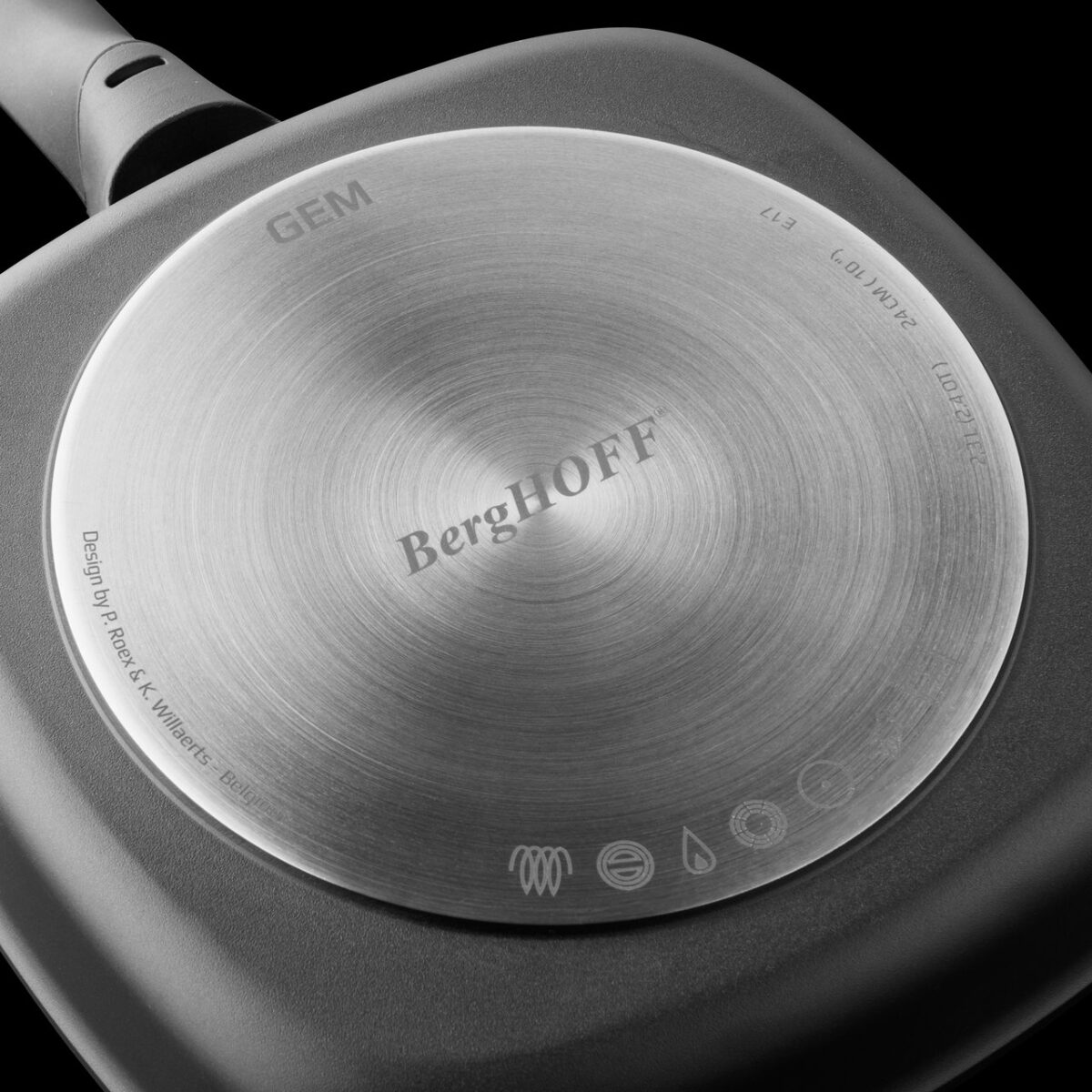 BergHOFF Grillpanna GEM 24 cm ar Noņemamu Rokturi | Perfektām grila svītrām - Image 7