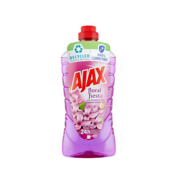 AJAX Grīdas tīrīšanas līdzeklis Lilac Breeze 1 L | Tīrība, reibinošs ceriņu aromāts un nav nepieciešams noskalot