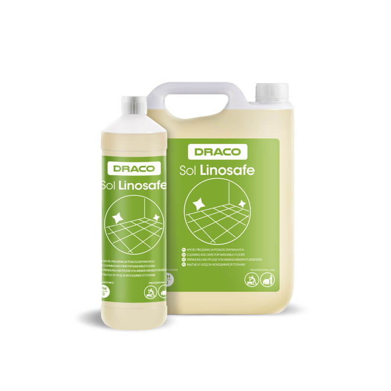 grindu-ploviklis-draco-sol-linosafe-1l DRACO SOL Linosafe Profesionāls Grīdu Mazgāšanas Līdzeklis 1 L | Tīrīšana, Kopšana un Neslīdoša Iedarbība - Image 1