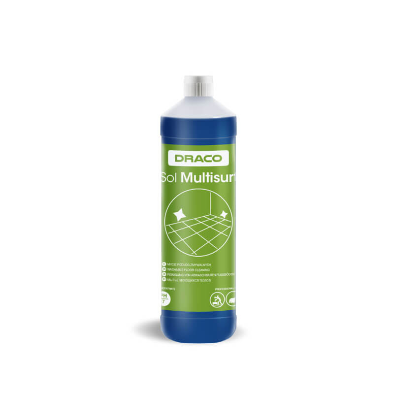 grindu-ploviklis-draco-sol-multisurf-1l DRACO SOL Universāls Grīdas Mazgāšanas Līdzeklis 1 L | Uz Alkohola Bāzes, Ātri Žūst - Image 1