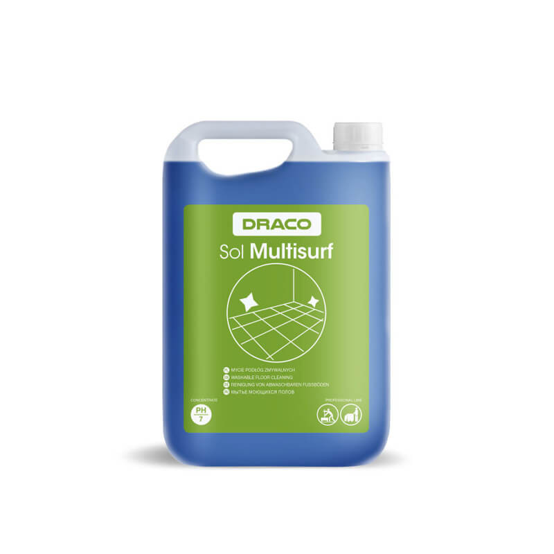 grindu-ploviklis-draco-sol-multisurf-5l DRACO SOL Universāls grīdu mazgāšanas līdzeklis Multisurf 5 L | Uz spirta bāzes, ātri žūst - Image 1