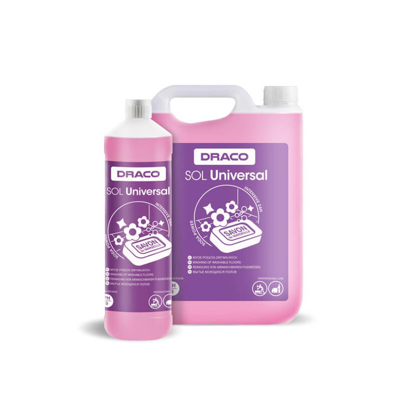 grindu-ploviklis-draco-sol-universal-1l DRACO SOL Universāls profesionāls grīdu mazgāšanas līdzeklis 1 L | Marsijas ziepju bāze, intensīva tīrīšana - Image 1
