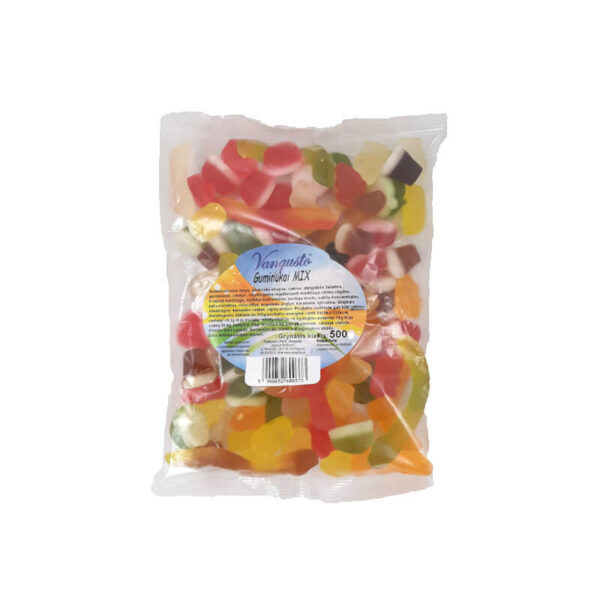 VANGUSTO Gumijas konfekšu komplekts MIX 500 g | Krāsaina augļu garšu daudzveidība