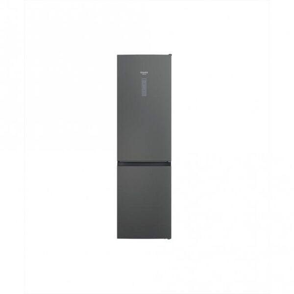 203 cm Hotpoint ledusskapis ar No Frost | 367 L, Fresh Zone 0°, Melns/Sudraba