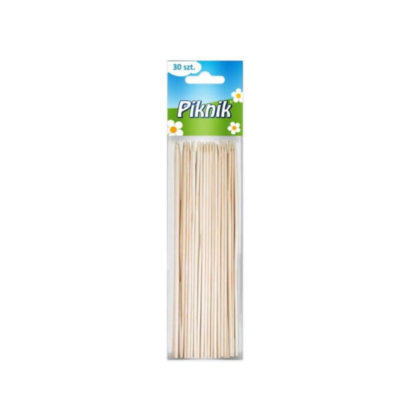 PIKNIK Koka iesmiņi vērēšanai 22 cm | Ērti un ekoloģiski, 30 gab.