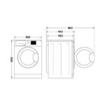 Ļoti šaura veļas mašīna Indesit MyTime | 42,5 cm dziļums, 6 kg - Image 3