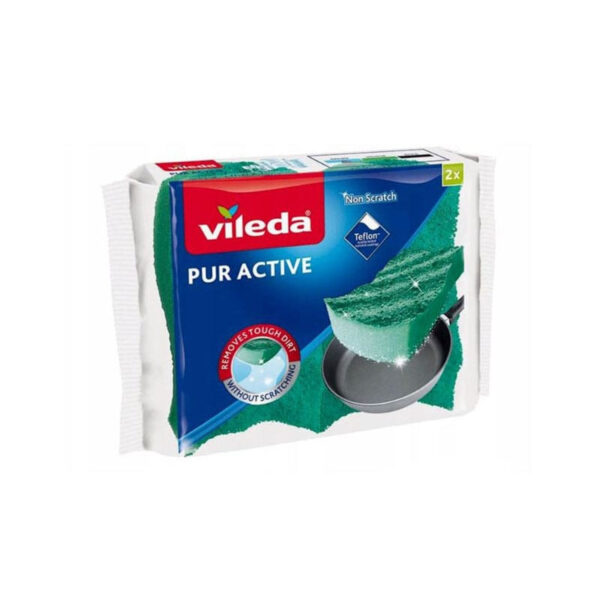 VILEDA Pur Active Sūklis 1 gab. | Noņem Netīrumus, Aizsargā Virsmu