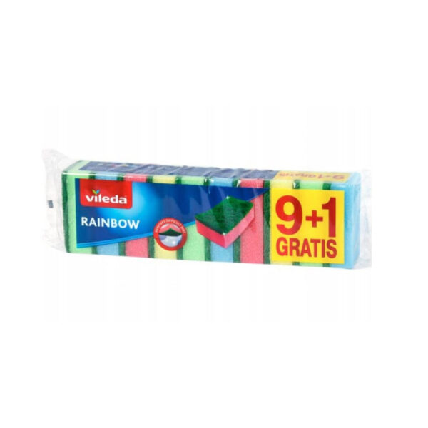 VILEDA Divslāņu sūkļi 9+1 gab. | Liels 10 sūkļu krājums