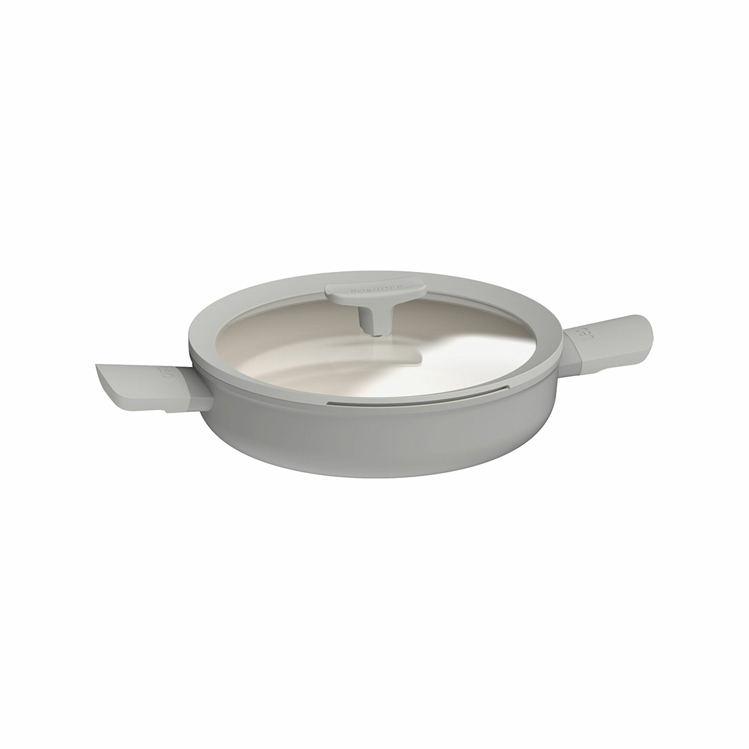 keptuve-su-dangciu-trumpos-rankenos-balance-moonmist-berghoff-3950427 BergHOFF Panna ar vāku Balance Moonmist, 26 cm | Īsi rokturi, CeraGreen pārklājums - Image 1