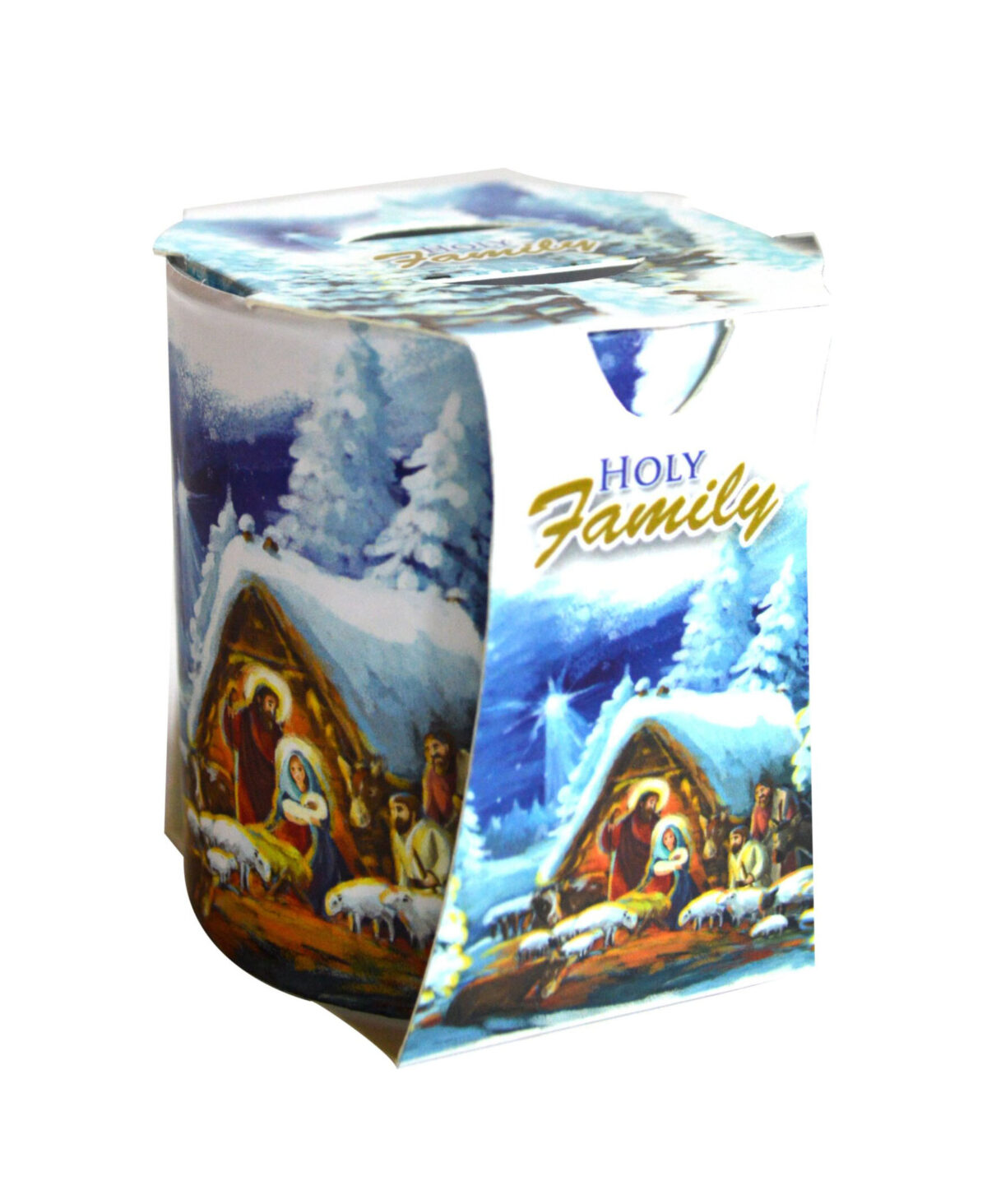 Aromātiskā svece stikla traukā "Svētā Ģimene" (Holy Family) | Ziemassvētku aromāts - Image 1